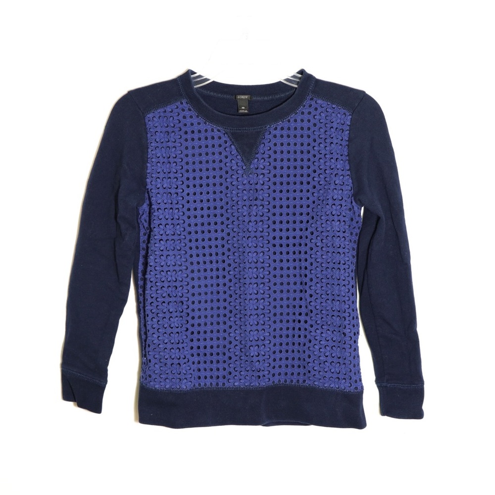 ❣️ J. CREW Eyelet sweatshirt